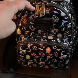 Loungefly Nightmare Before Christmas Vinyl Iridescent Mini Backpack